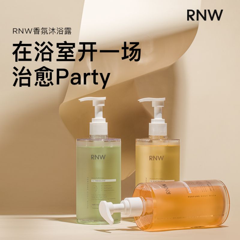 RNW如薇沐浴露持久留香烟酰胺果酸香氛乳香体滋润沐浴液400g - 图0