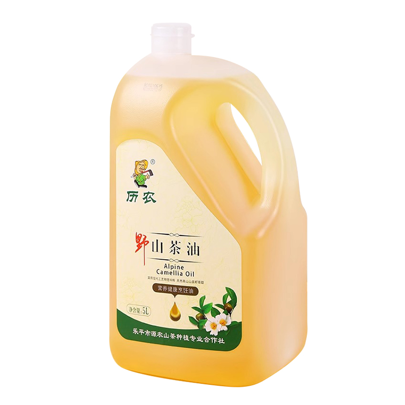 历农纯正山茶油5L*1桶江西茶油食用油高山茶树油茶籽油耐高温-图0