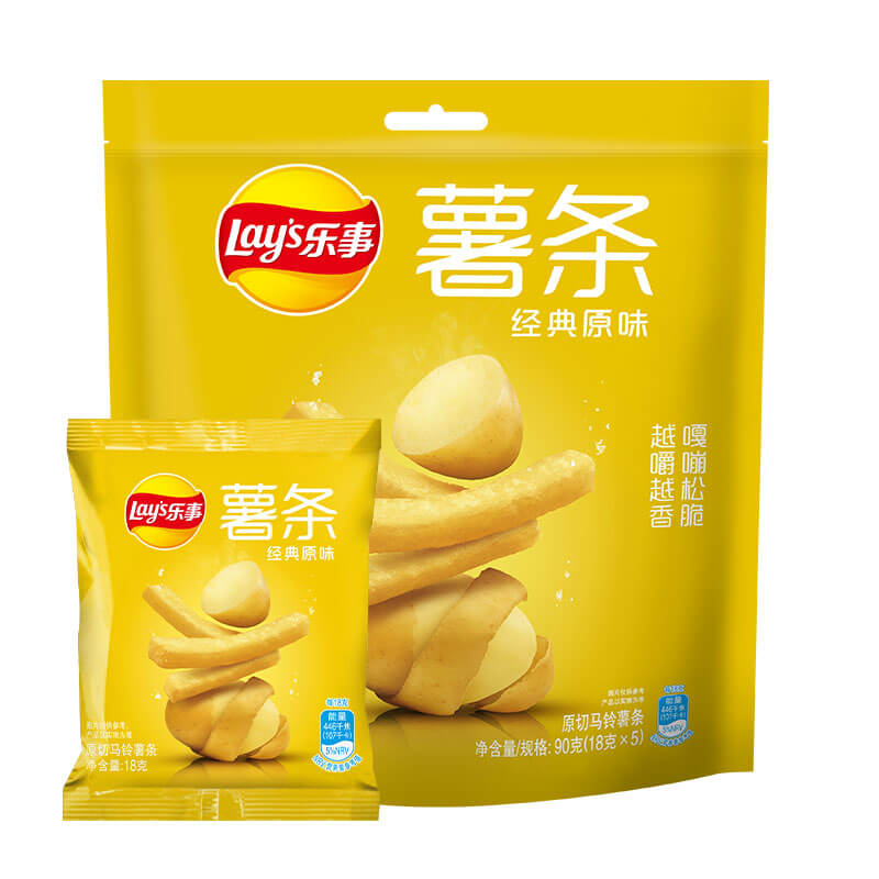 Lay's/乐事真脆薯条经典原味90gx1包零食小吃食品凑单-图0