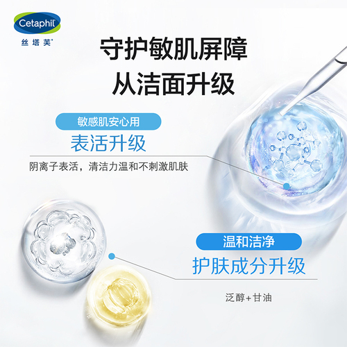 Cetaphil丝塔芙蓝朋友洁面乳洗面奶温和无泡补水保湿低刺激473ml