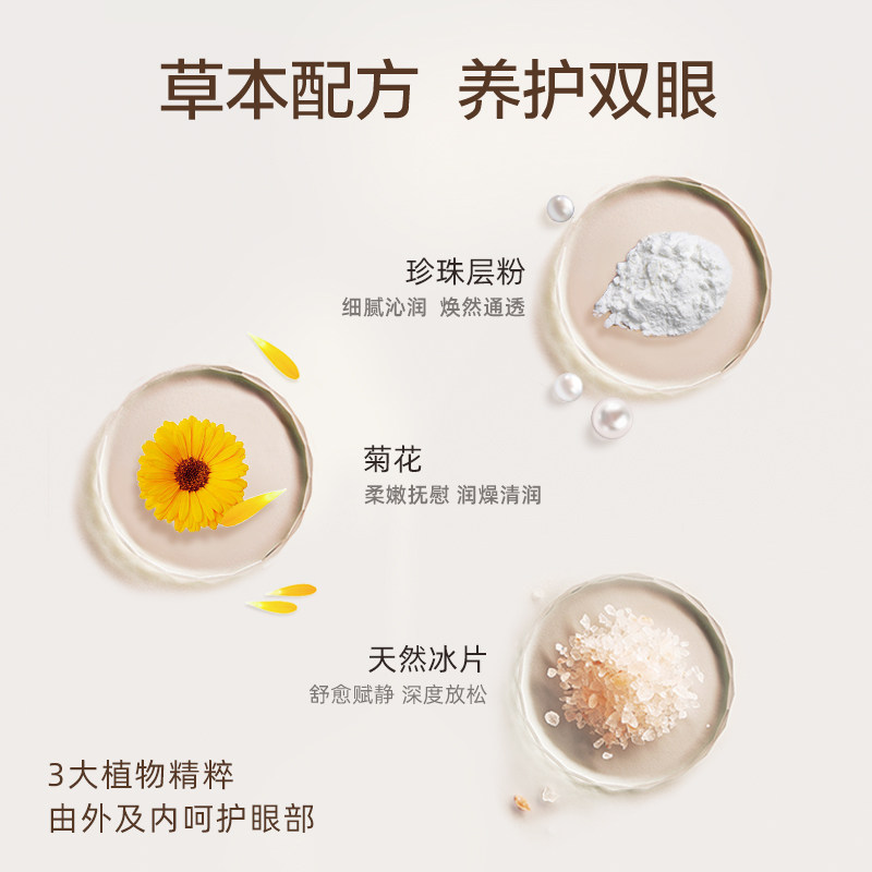 珍视明护眼贴叶黄素青少年型眼贴15对穴位冷敷润眼舒缓眼疲劳