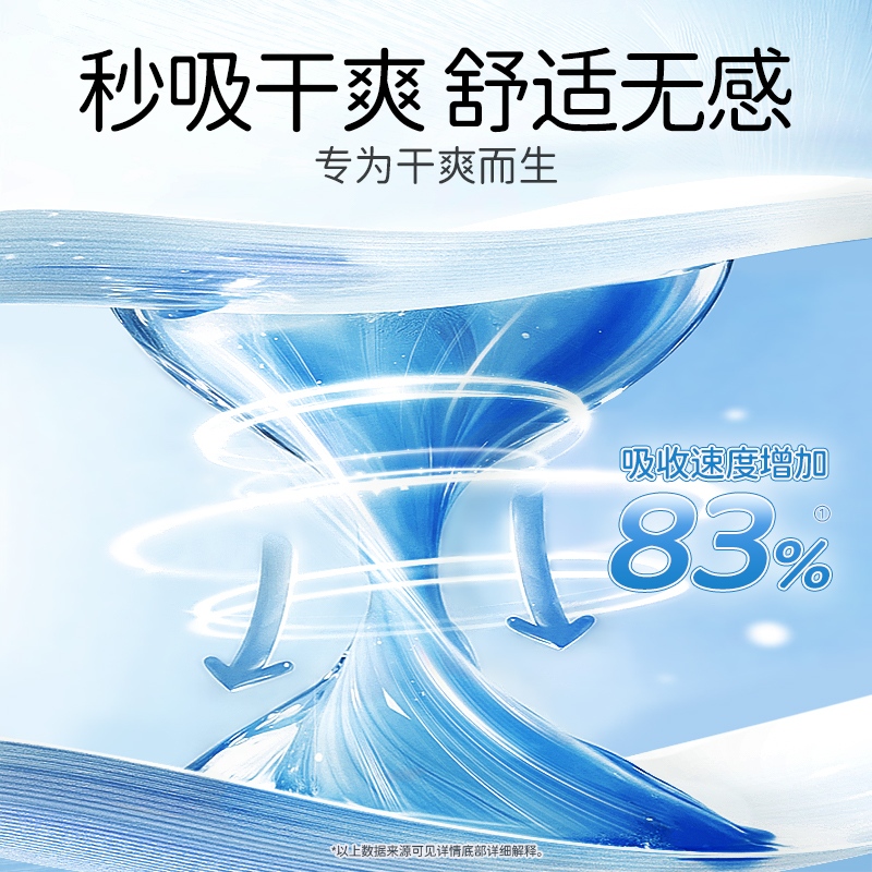 舒莱轻氧派卫生巾日用夜用组合装8包64片防漏超薄干爽透气姨妈巾