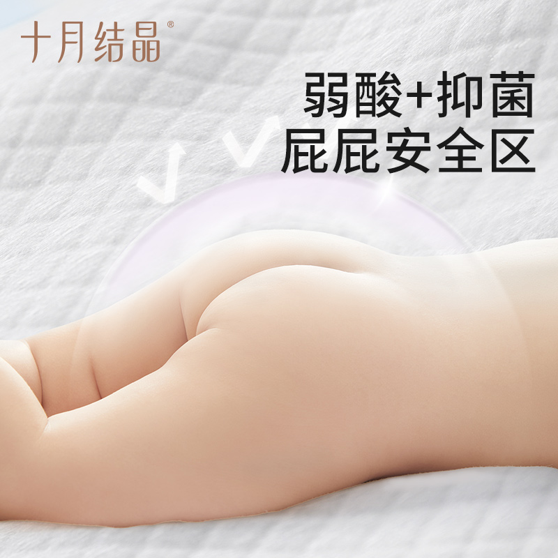 十月结晶婴儿隔尿垫一次性防水透气33*45cm20片婴幼儿护理垫4包装-图2