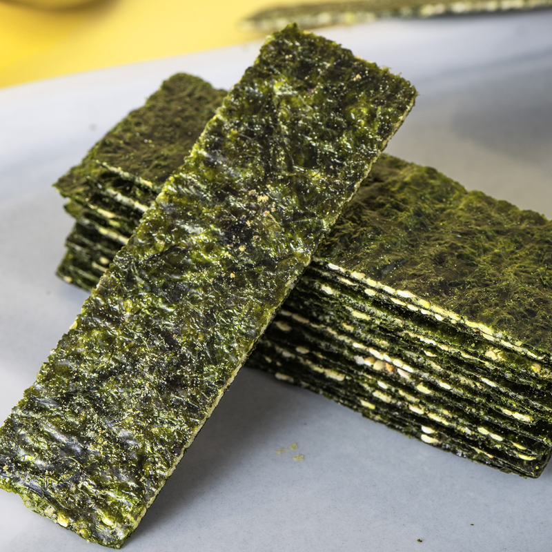 【赶海娃】芝麻巴旦木夹心海苔脆90g*1组2罐
