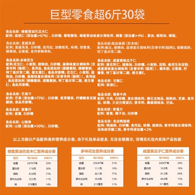 三只松鼠巨型零食大礼包坚果零食