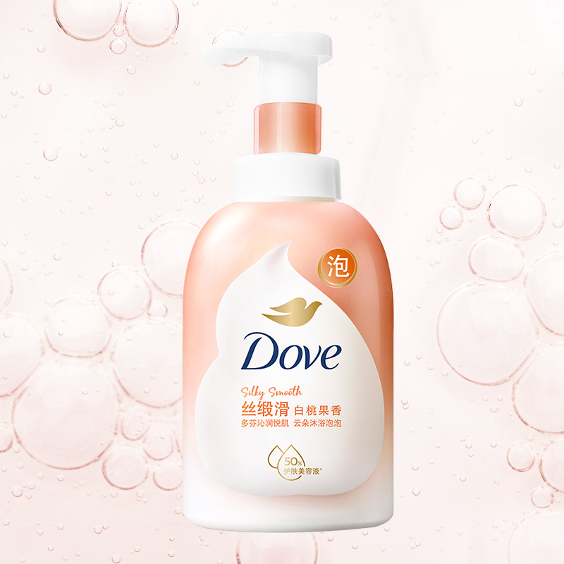 Dove/多芬云朵泡泡沐浴露沐浴液乳源自留香氨基酸白桃果香400ml-图2