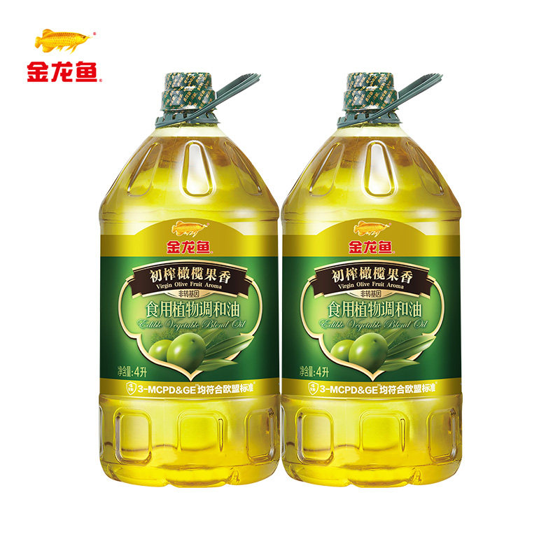 金龙鱼初榨橄榄果香食用植物调和油4L*2桶食用油,淘宝优惠券,粉丝福利购,淘宝优惠卷