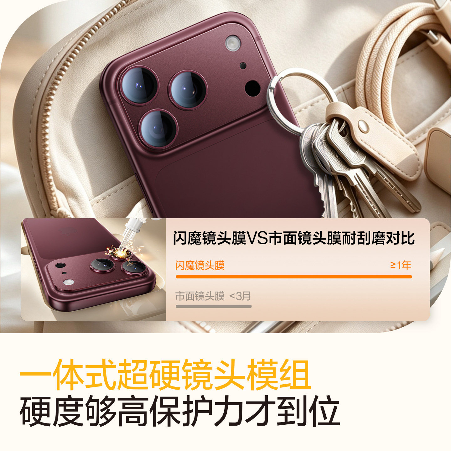 闪魔苹果18promax镜头膜iphone18pro一体式