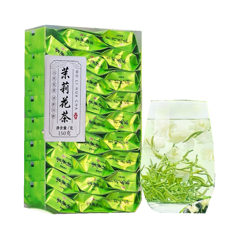 茉莉花茶新茶特级浓香型正宗茉莉花茶茶叶独立小袋精美盒装精选,淘宝优惠券,粉丝福利购,淘宝优惠卷