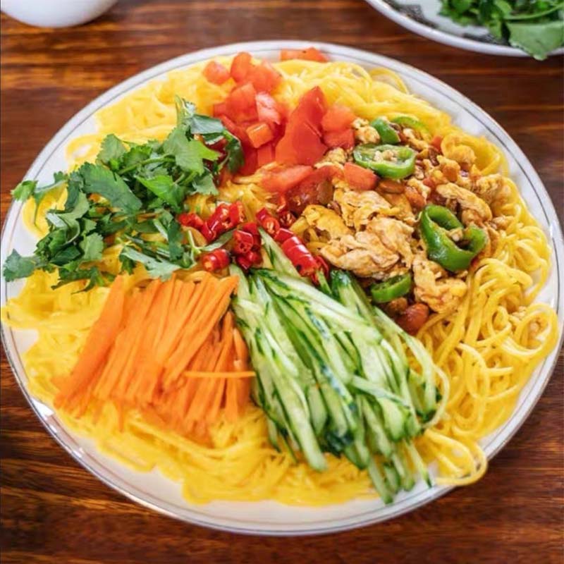 2500克东北黄玉米面条粗粮挂面碴子黄面火锅麻辣烫商用食材 - 图3