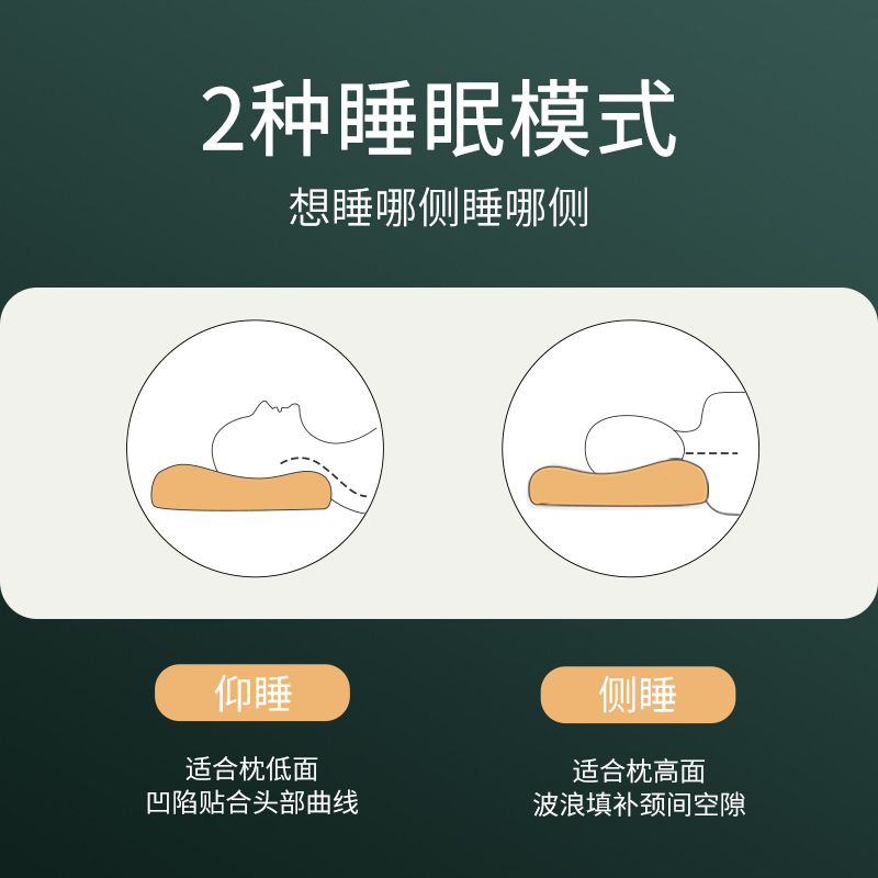 多喜爱乳胶枕头泰国进口乳胶中枕睡眠家用护颈椎高低枕芯单只低枕