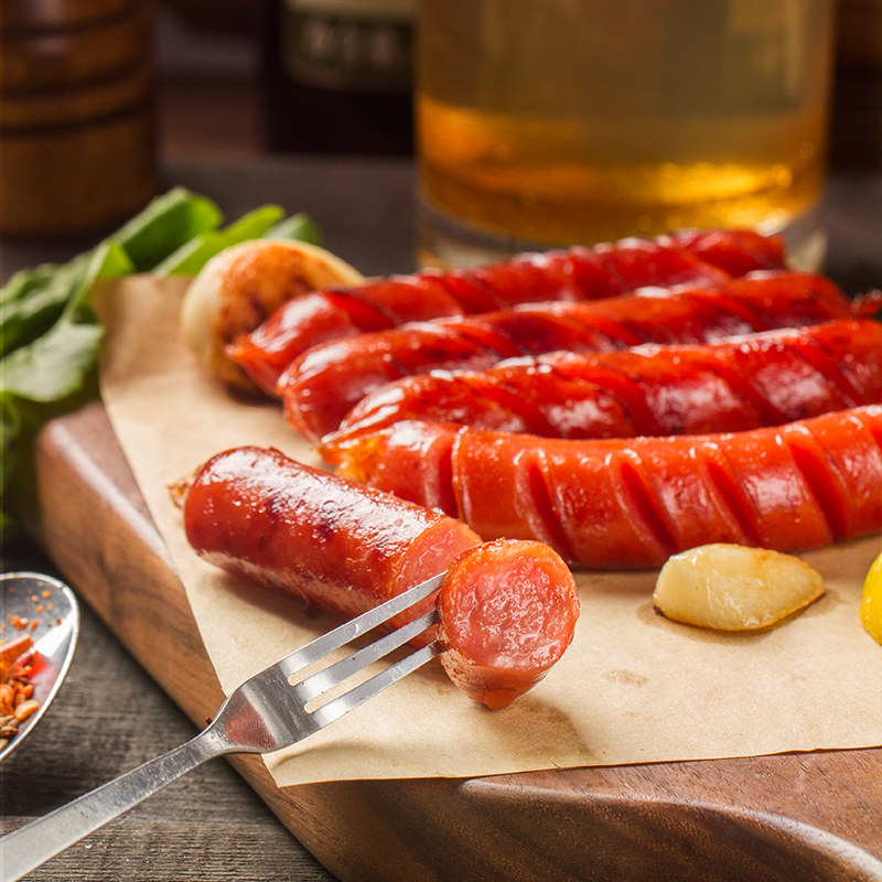 双汇火腿肠台湾风味香肠热狗肠早餐休闲零食即食300gx3袋