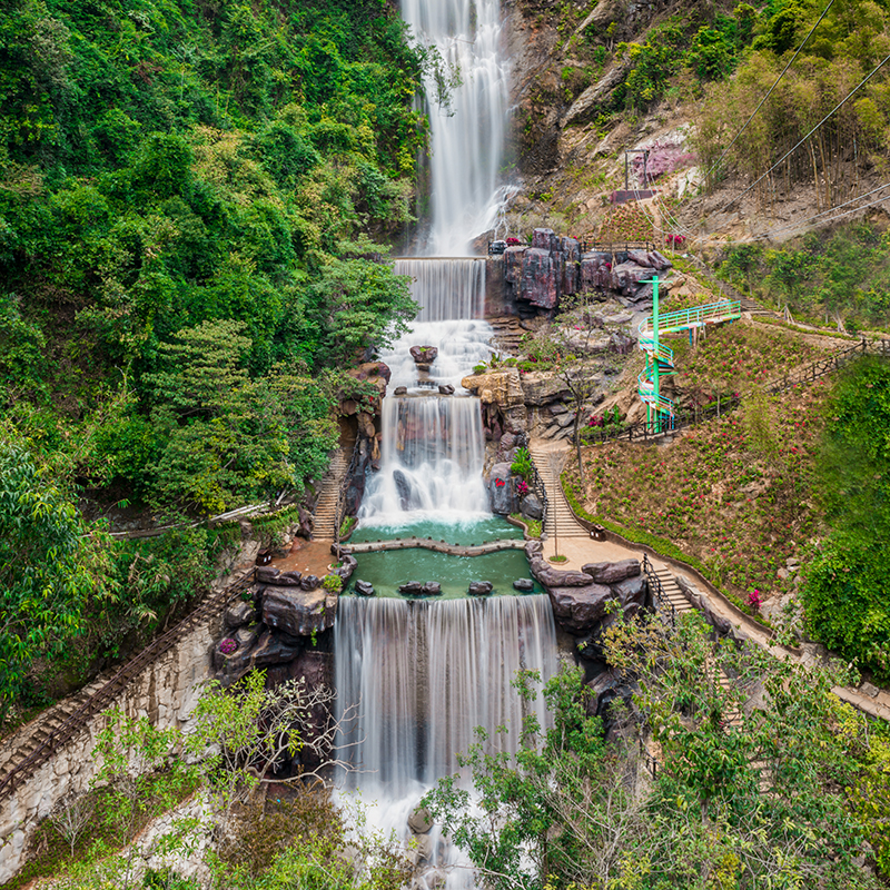 [清远笔架山旅游度假区-大瀑布]清远笔架山观光千谷溪探险大门票 - 图0