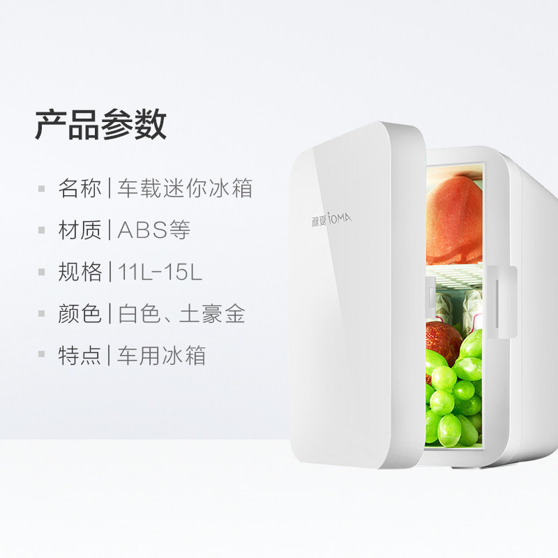 车用迷你便携小型冰箱美妆面膜饮料冷藏加热保鲜车载冰箱旅游用,淘宝优惠券,粉丝福利购,淘宝优惠卷