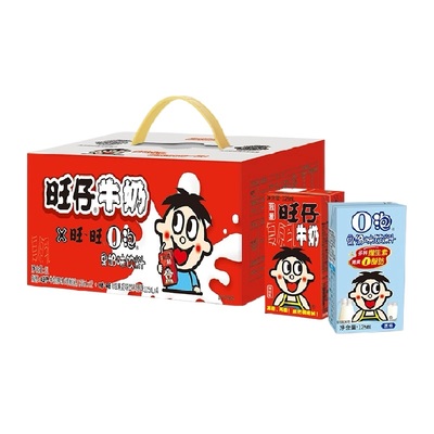 旺仔奶旺仔牛奶+o泡果奶儿童牛奶