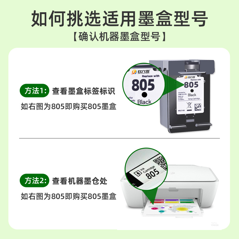 玖六零适用惠普805墨盒HP2720 2722 2723打印机2729 2700连供1212-图1