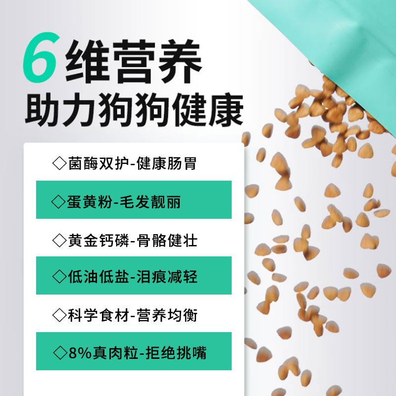 凯锐思狗粮10kg通用型成犬幼犬中大型犬粮柯基泰迪金毛狗粮20斤 - 图2