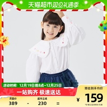 Mall Same-section Maladin Child Dress Woman Great Boy Long Sleeve Shirt 2022 Autumn Fit New A-type Bubble Sleeve Shirt