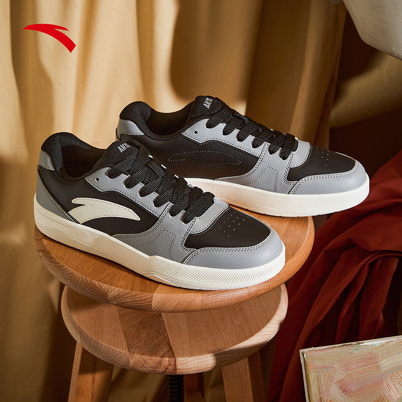 安踏板鞋休闲男鞋2025新款冬季正品低帮小白鞋简约百搭潮流运动鞋,淘宝优惠券,粉丝福利购,淘宝优惠卷