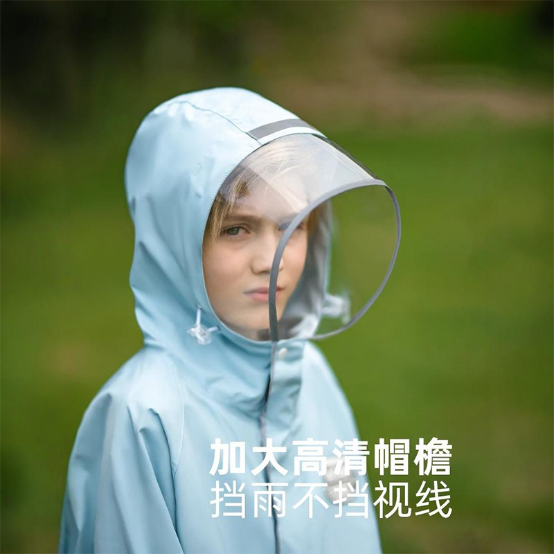 小学生雨衣男童上学专用带书包位长款全身防暴雨女孩雨披儿童新款
