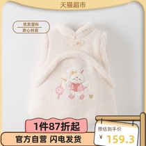 Davibella 2023 winter dress new childrens clothing Machia children Camshoulder baby New Year National Wind Han clothes girl