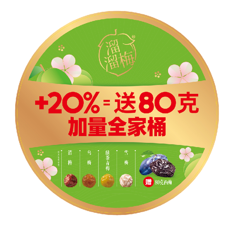溜溜梅加量全家桶酸甜梅子青梅雪梅话梅西梅乌梅果脯零食果干