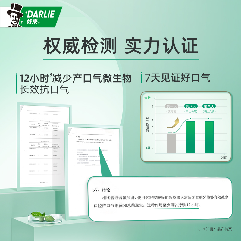 DARLIE好来(原黑人)牙膏双重薄荷清然森林调160g护龈清新去口气 - 图2