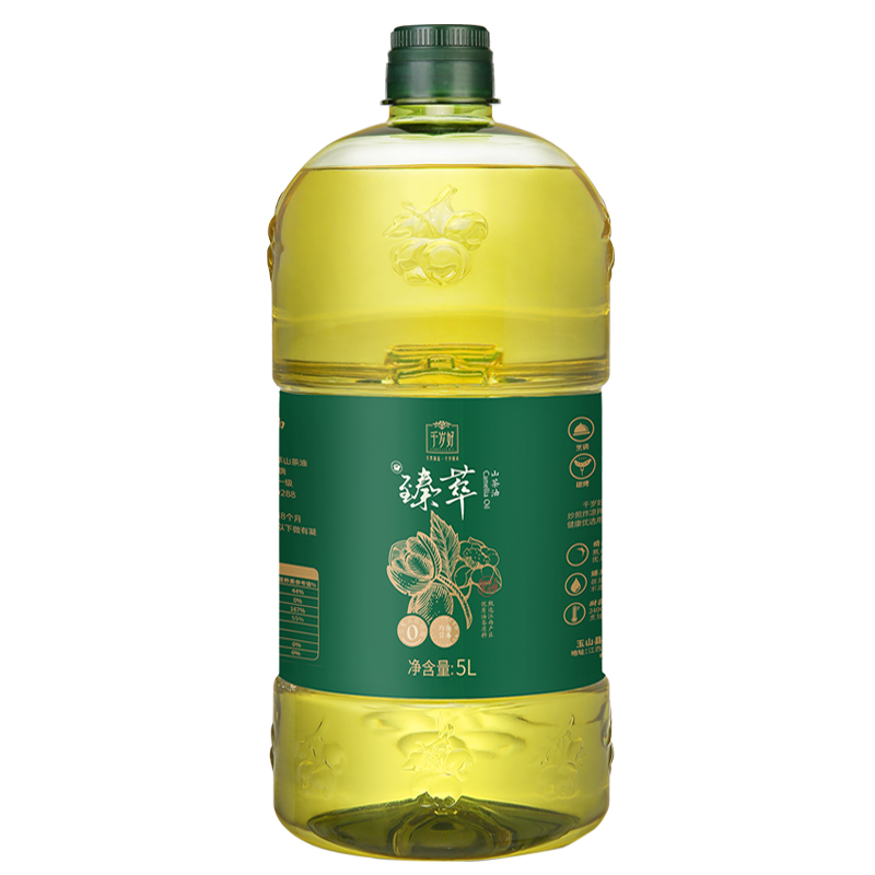 千岁好臻萃山茶籽油纯山茶油5L一级食用油正宗江西茶树油家用炒菜 - 图0