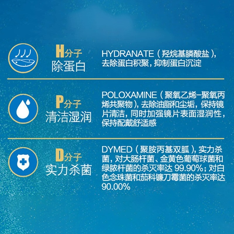 博士伦日抛隐形眼镜护理液355+120ml小瓶水清洁洗护理液近视正品