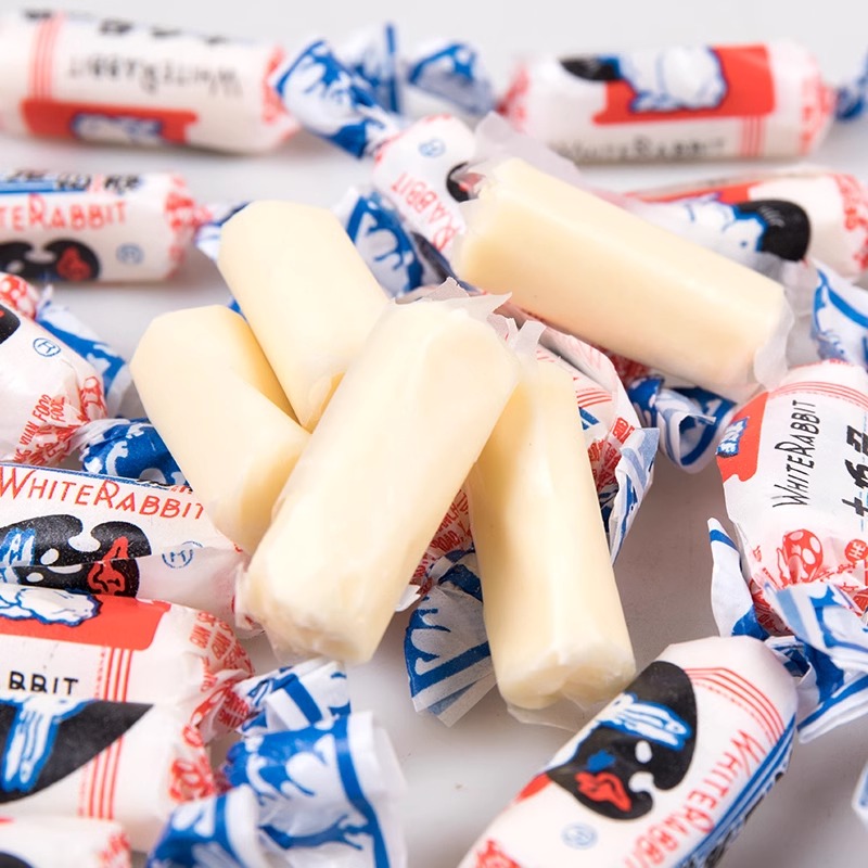 【包邮】大白兔奶糖58g*2袋抹茶味+桂花味喜糖伴手礼儿童零食糖果