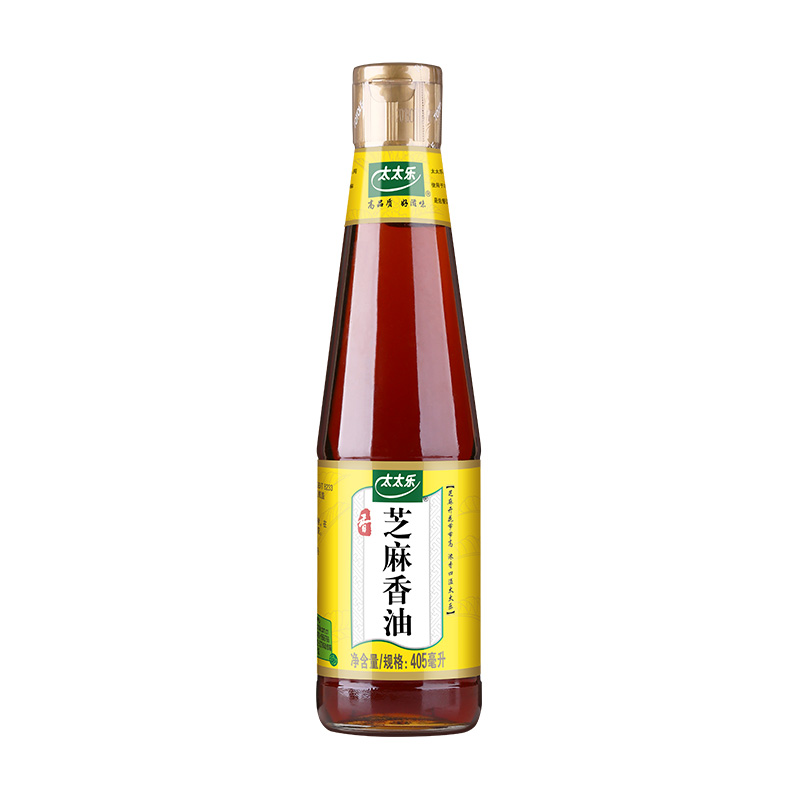 太太乐芝麻油调料油405ml*1瓶火锅油碟凉拌菜厨房调味料蘸料 - 图0