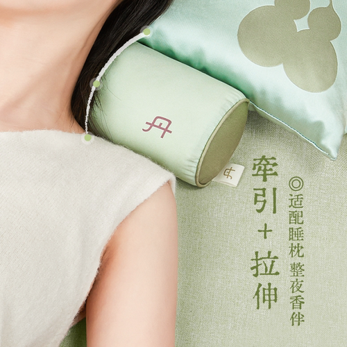 真不二蚕砂枕头桑蚕丝真丝枕亲肤护颈椎枕睡眠家用圆枕节日礼物 - 图3