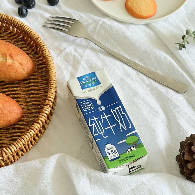 欧德堡东方PRO3.8蛋白纯牛奶200ml*10礼盒早餐整箱家庭分享装-图2