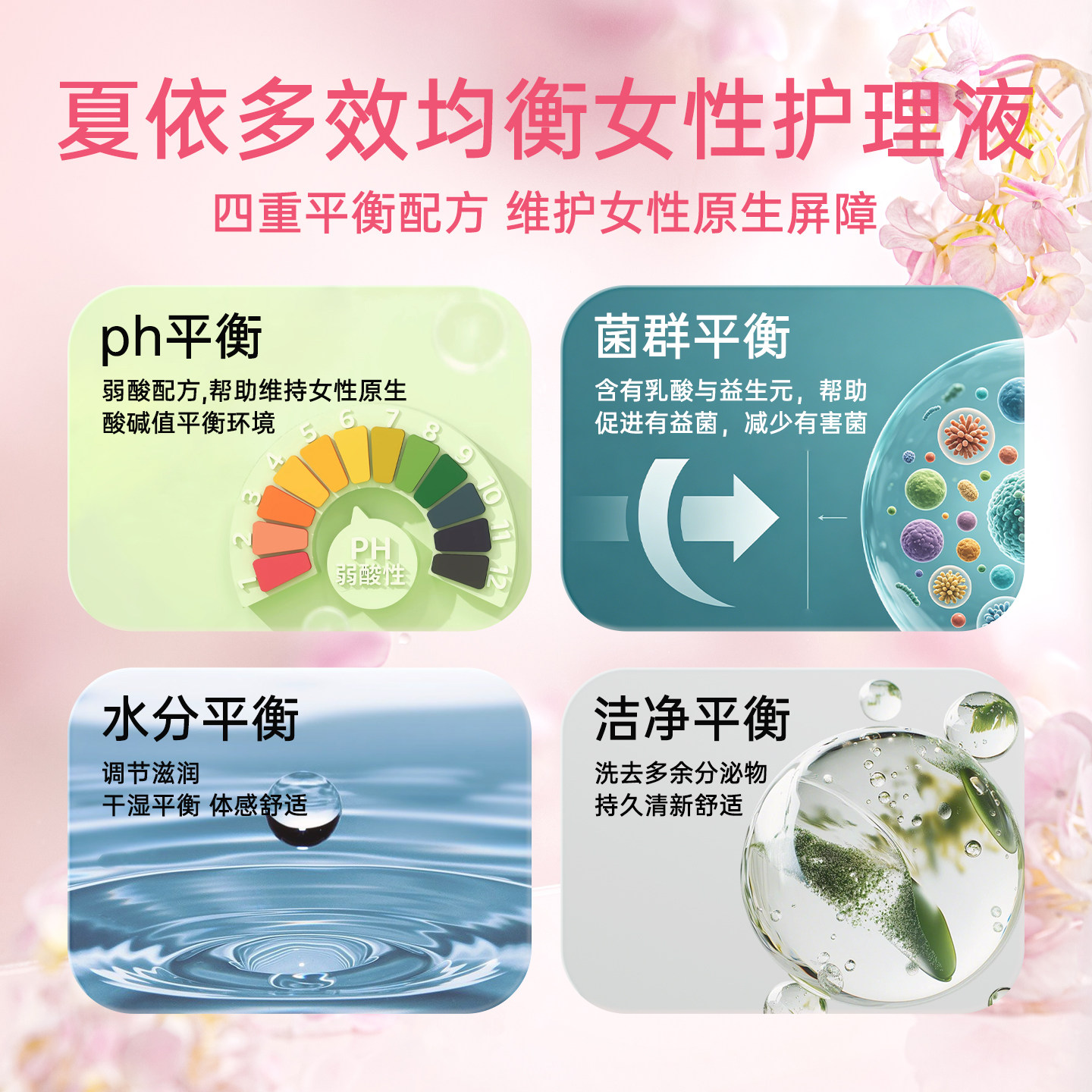夏依eve进口私处洗液敏感护理液119ml日常清洁低敏祛味敏感肌适用