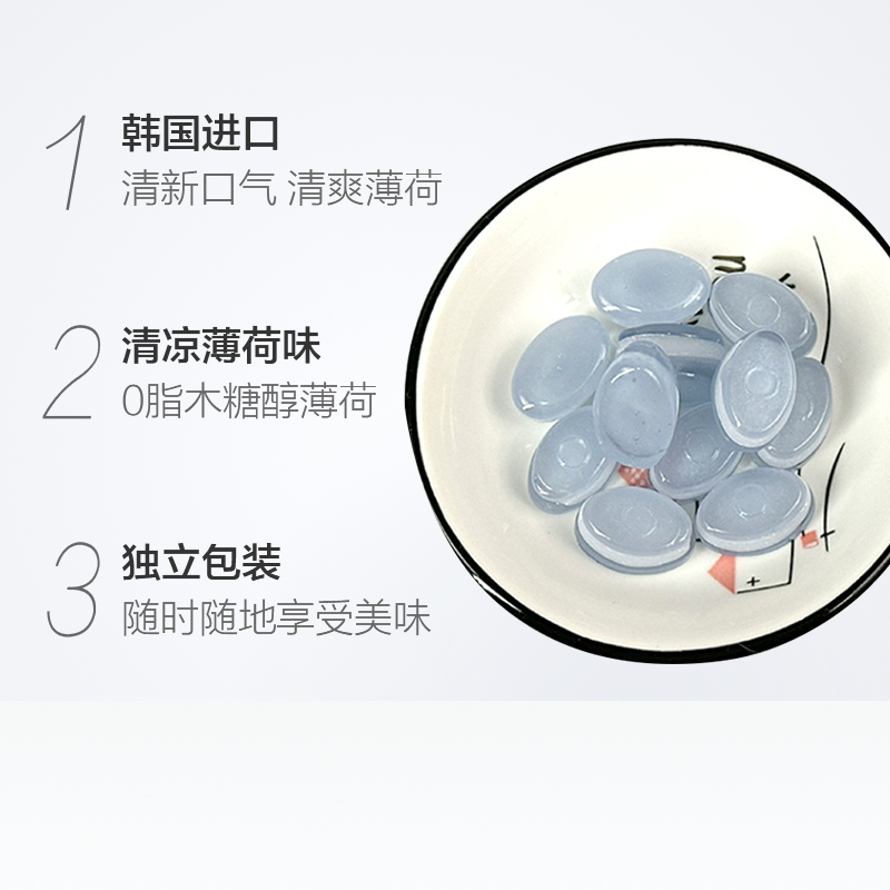 韩国进口乐天润喉糖清凉薄荷味木糖醇硬糖新老包装随机发货 - 图2