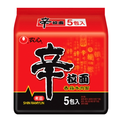 农心牛肉面泡菜方便面