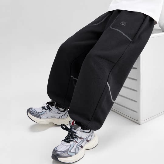 左西童装男童裤子加绒保暖儿童加厚卫裤秋冬2025新款中大童运动裤