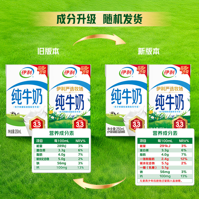 中秋礼盒伊利纯牛奶250ml*21盒