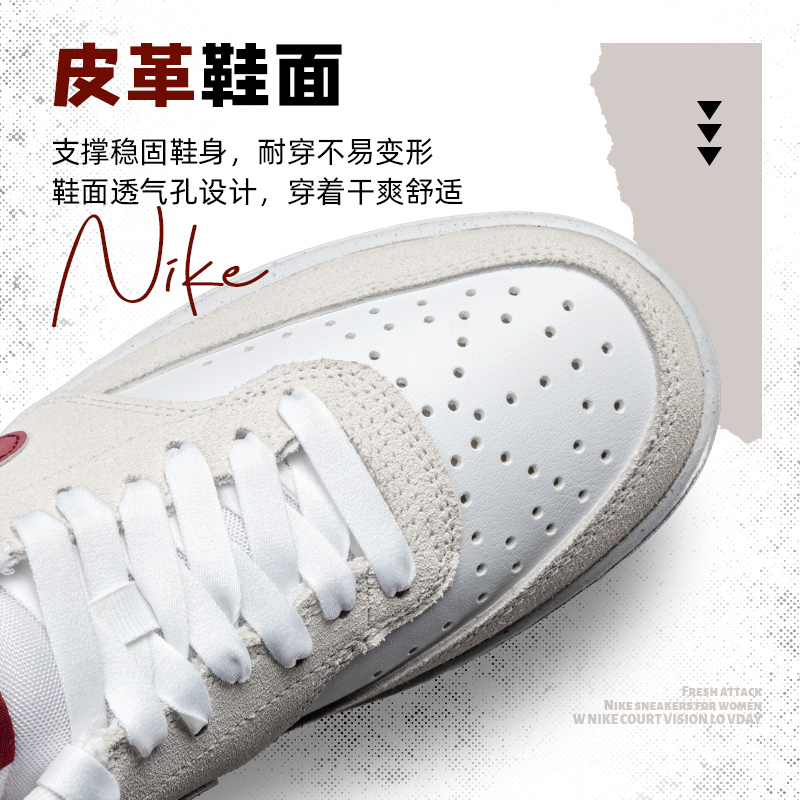 Nike耐克COURT VISION LO 女子运动鞋FQ7628-100 - 图1