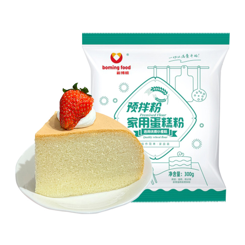 新博明蛋糕预拌粉电饭煲空气炸锅300g*1烘焙家用免打发低筋面粉 - 图0