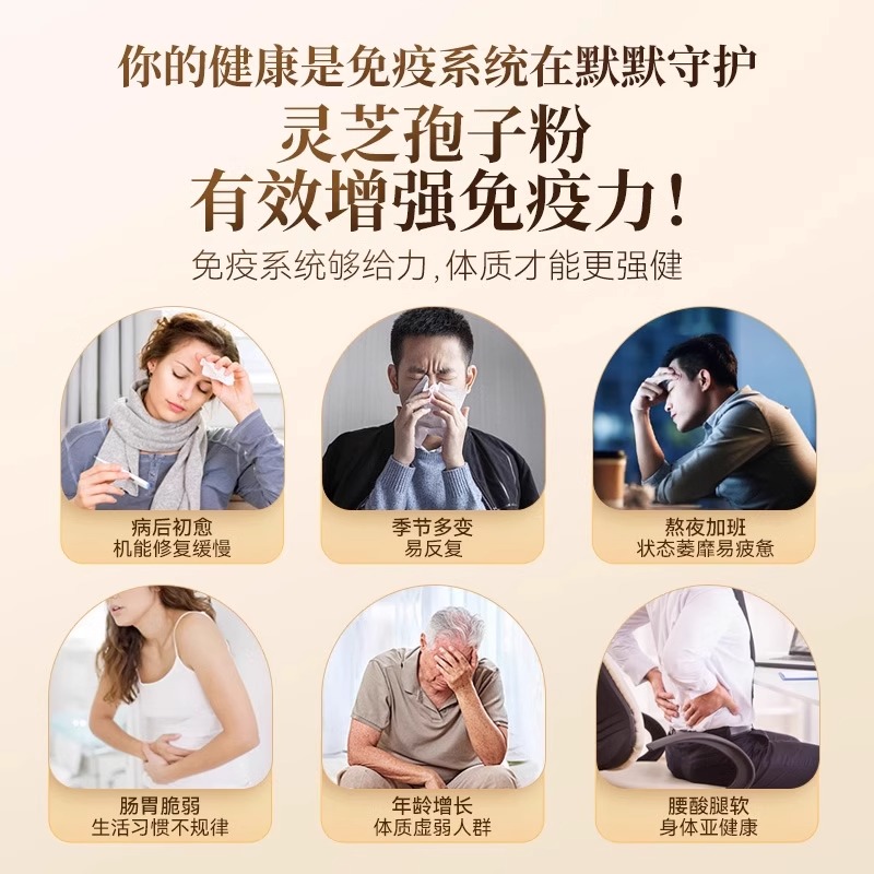 余仁生固淳破壁灵芝孢子粉林芝胶囊0.35g*90粒增强免疫力送长辈