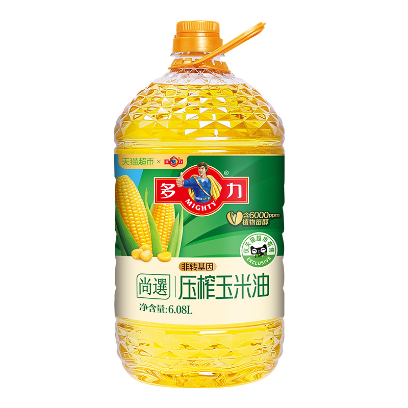 多力尚選壓榨玉米油6.08L_天貓超市_糧油調味/速食/干貨/烘焙
