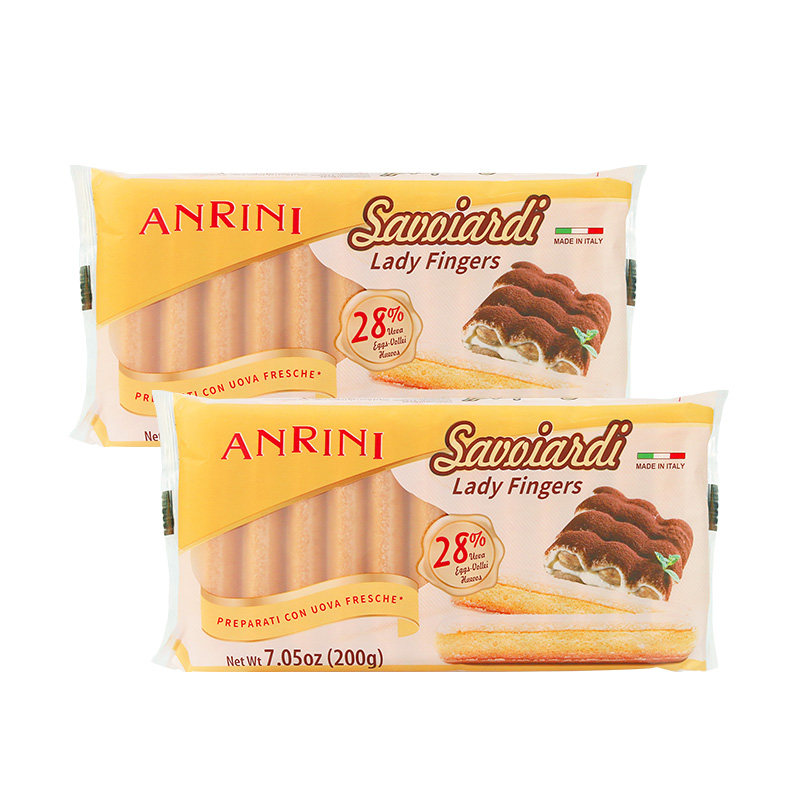 意大利进口安诺尼手指形饼干200g*2袋提拉米苏儿童蛋糕装饰材料,淘宝优惠券,粉丝福利购,淘宝优惠卷