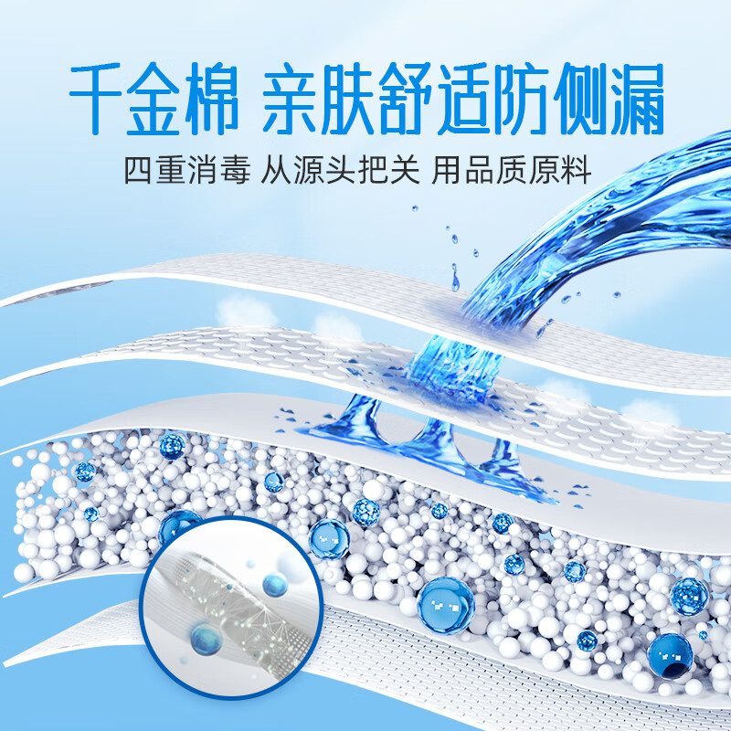 千金净雅消毒级卫生巾纯棉日夜用4包20片【正品】 - 图2