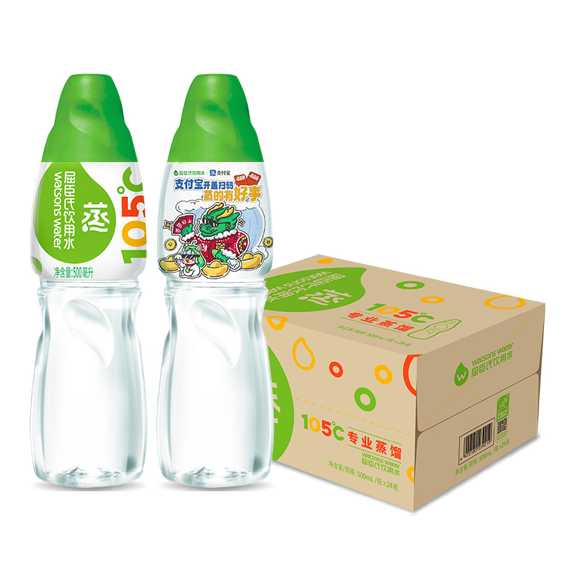 叠加140-20 屈臣氏蒸馏水24*500ml