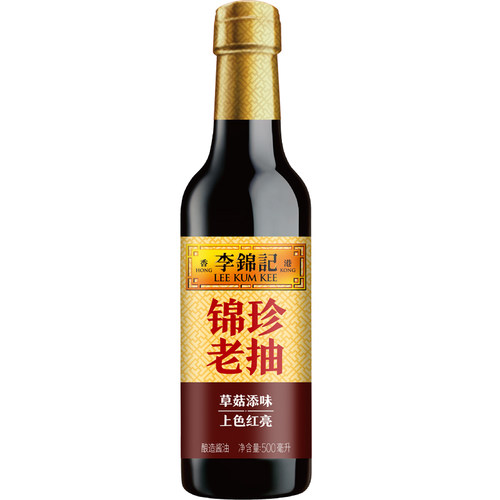 李锦记锦珍老抽调料酿造酱油红烧焖炖上色入味提鲜酱油凉拌 - 图0