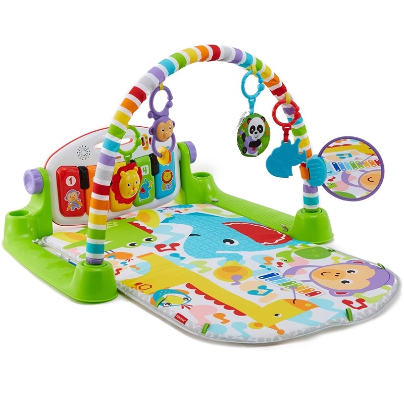费雪琴琴健身器0-1岁宝宝脚踏钢琴婴儿健身架安抚玩乐新生儿玩具 - 图2
