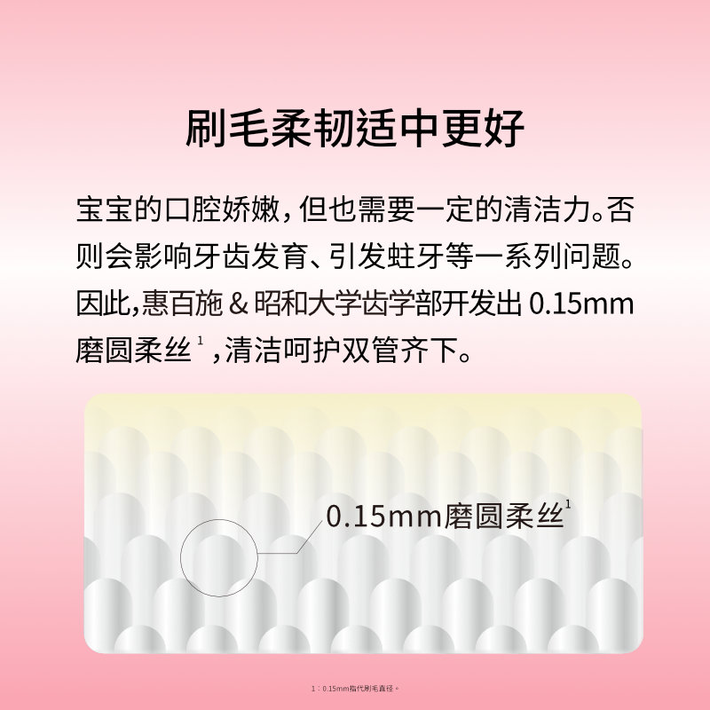 EBISU/惠百施儿童超细软毛牙刷3岁-6岁换牙期乳牙专用牙刷1支装-图2