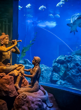 一分钟出票 暹罗海洋世界 泰国曼谷水族馆+杜莎夫人蜡像馆门票