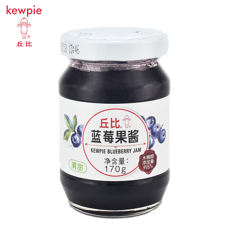 丘比蓝莓果酱170g早餐面包酱蛋糕水果酱 酸奶冰激凌面包170g×1瓶 - 图0